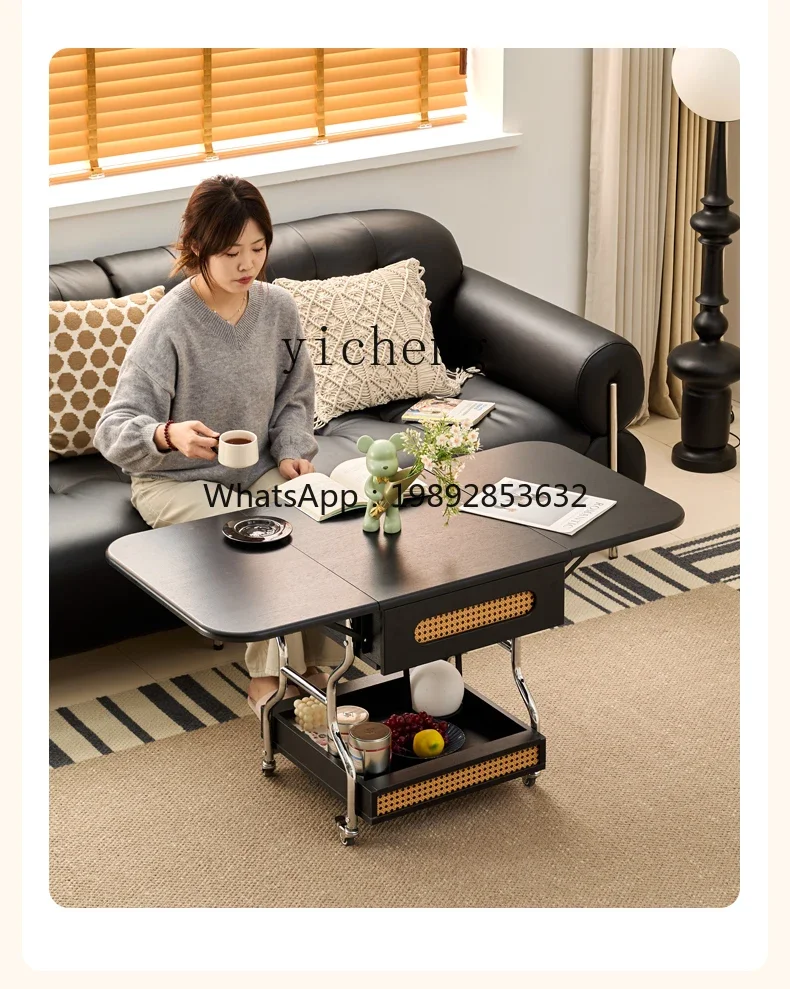 Foldable Coffee Table Modern Simple Small Household Easy to Use