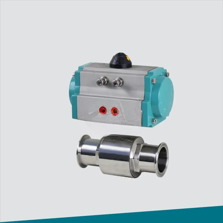 Sanitary pneumatic clamp ball valve, filling machine valve, beverage machinery valve, oil-free degreasing WQ681F