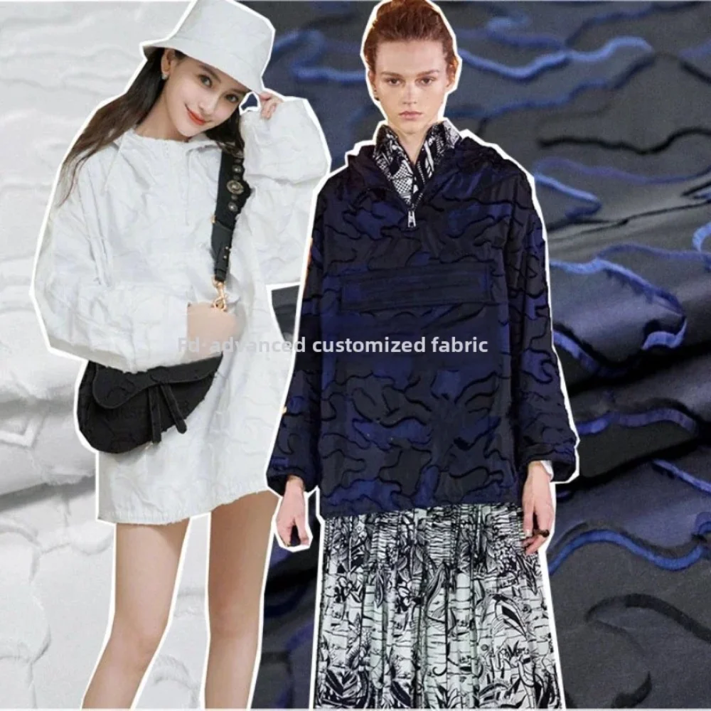 

Окрашенная в пряжу парчовая жаккардовая ткань, весна-осень-зима, платье с цветочным узором и бахромой, плащ, одежда, брендовая швейная ткань