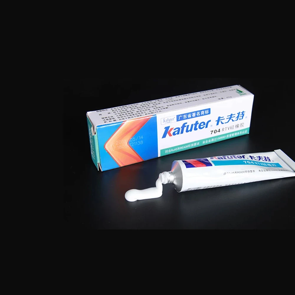 Kafuter Silicone Industrial Adhesive 45g K-704 705 704B RTV Silicone Rubber black White Transparent Glue diy panel glue image_2
