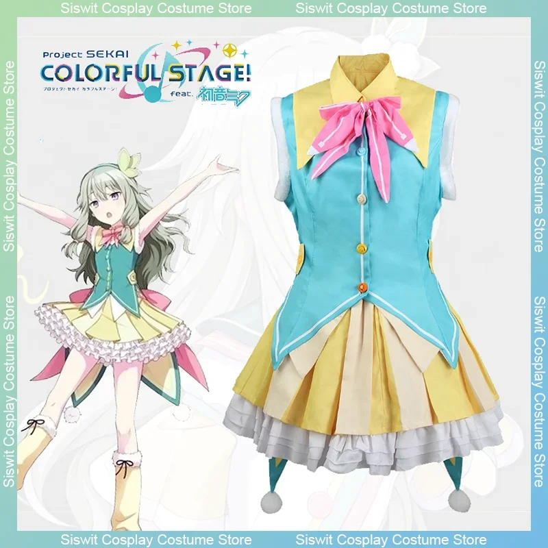 

Anime Project Sekai Colorful Stage Kusanagi Nene Cosplay Costume Top Skirt Decorative Accessories Full Set Carnival Party Outfit