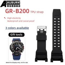GR B200 Watchband For Casio grb200 G-shock Series GR-B200 strap Bracelet Men's Waterproof TPU High Elastic Watch Strap GR-B2001B