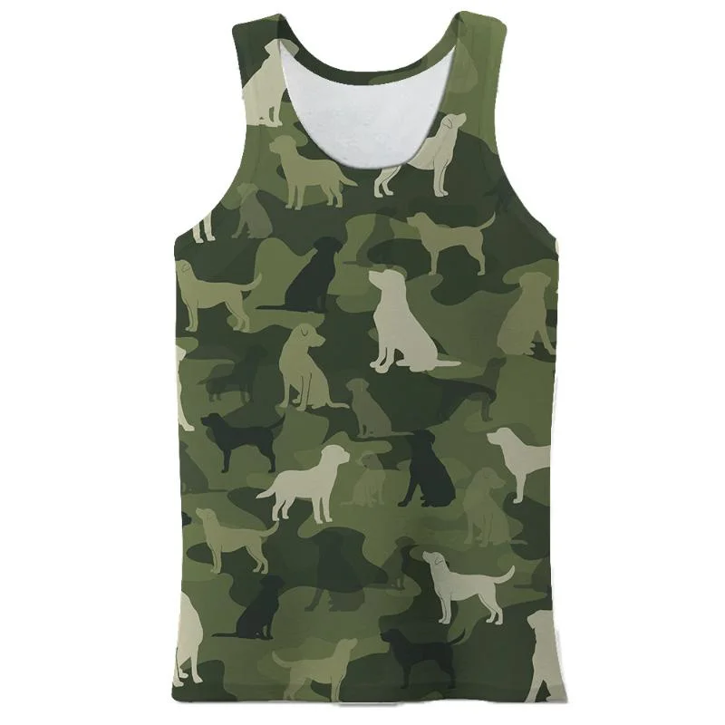 Fashion 3d Print Camouflage Tank Top For Men Kids Summer Vest Casual Sleeveless Cool O-neck Oversized Tees Tops Male Clothes