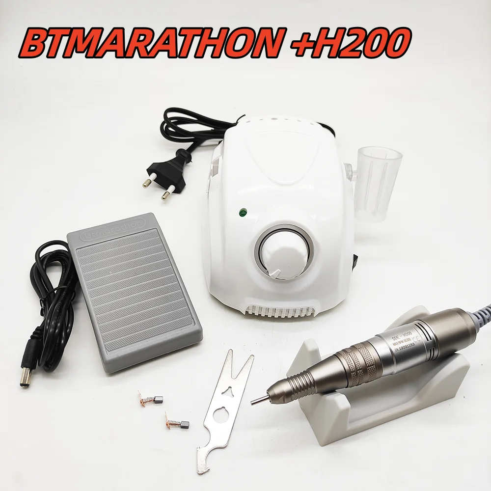 

BT Marathon Champion-3 Nail Drill Dental Lab Manicure Milling Cutter Machine 35000RPM H200 Polishing Handle Pedicure File Bits