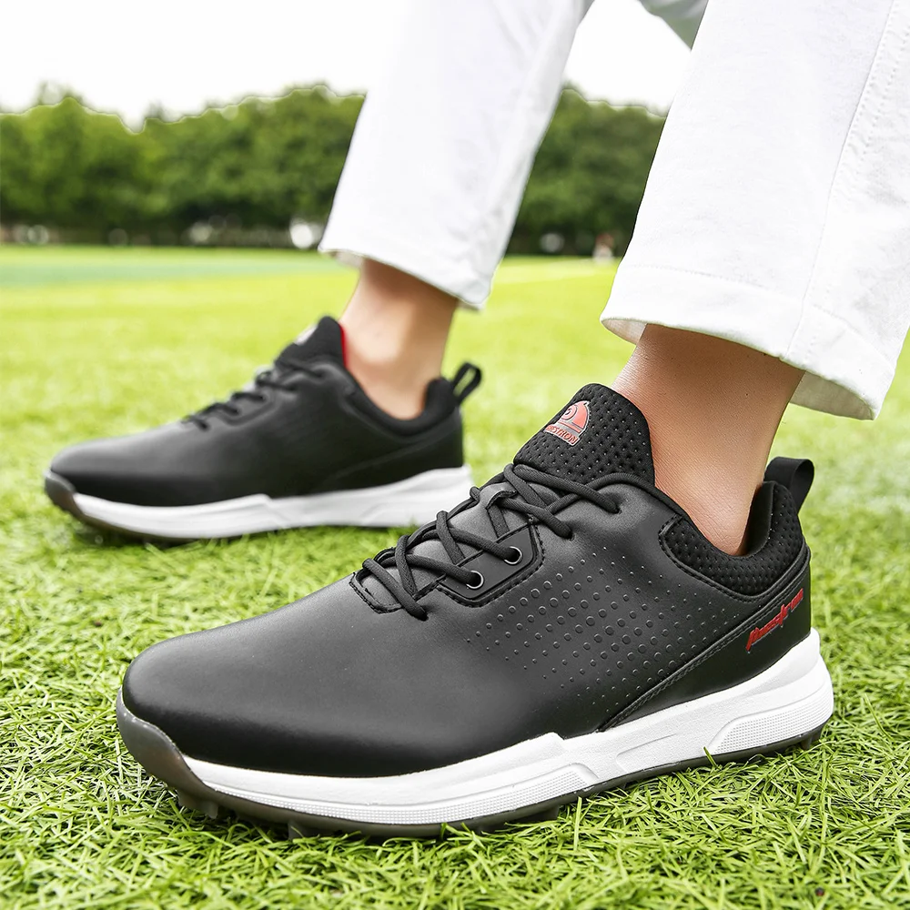 Nowe buty golfowe Męskie tenisówki golfowe bez kolców Duży rozmiar 47, buty do chodzenia Lekkie tenisówki do chodzenia