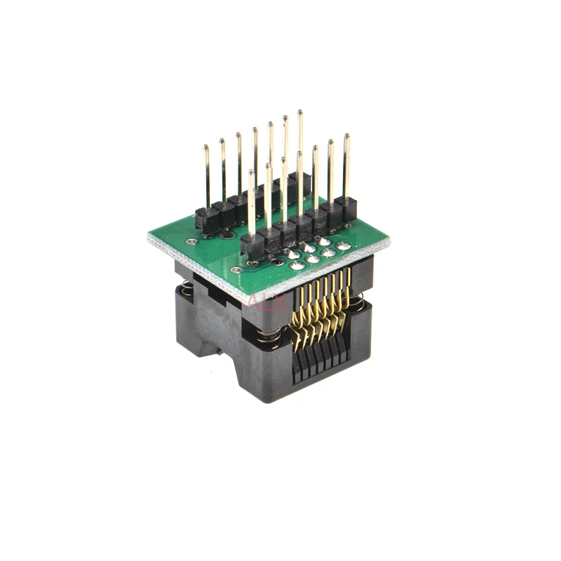 Soic14 Soic 14 Sop14 To Dip14 Programmer Adapter Socket Body Width 3.8mm 150mil Ic Socket Converter Test Chip