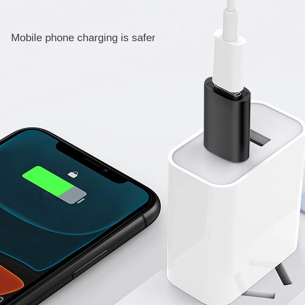 Tipo C fêmea para adaptador USB, USB 3.0 macho, carregamento rápido OTG, conector do telefone, Mini Conversor