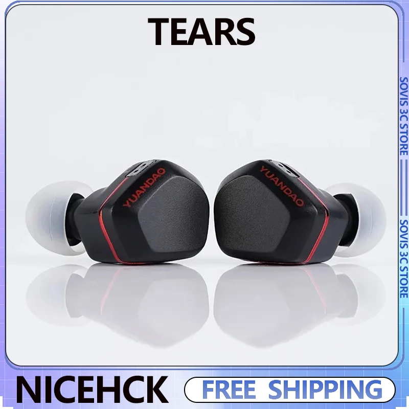 

Наушники NICEHCK Tears: внутриканальные, с двойным магнитом DD, съемные, открытые, лабиринтный дизайн, 6N, 2-контактные, монокристаллическое серебро, внутренняя проводка, IEM
