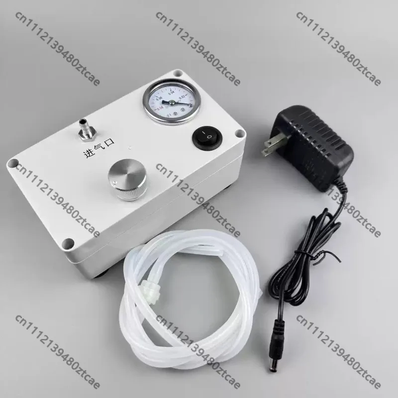 Desktop Lab Vacuum Pump with Gauge Adjustable Negative Pressure Air Extractor for Vacuum Filtration and Defoaming Experiment Use