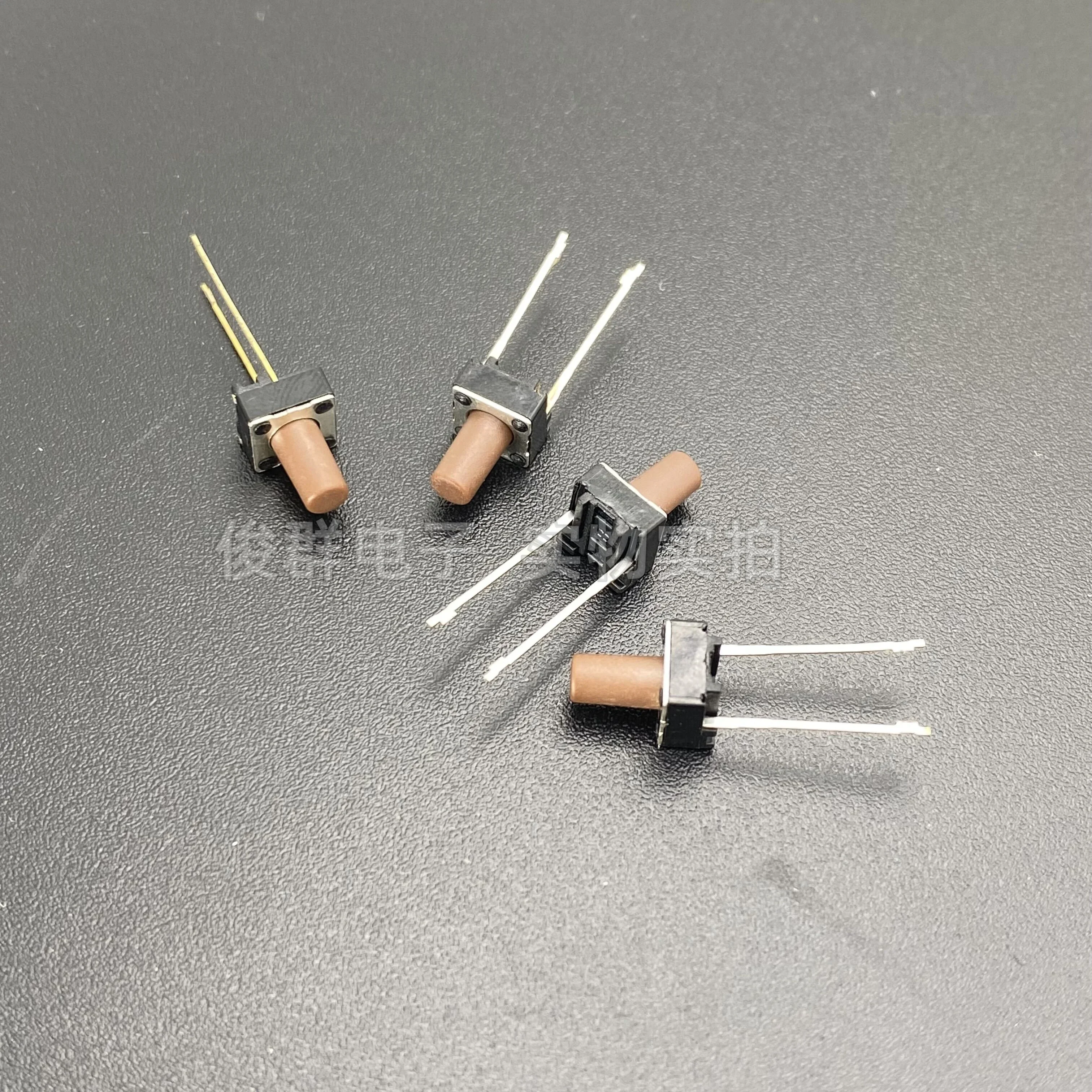 100pcs/South Korea imported light touch key switch micro-plug vertical 2-pin button electronic organ induction cooker 6*6*10mm