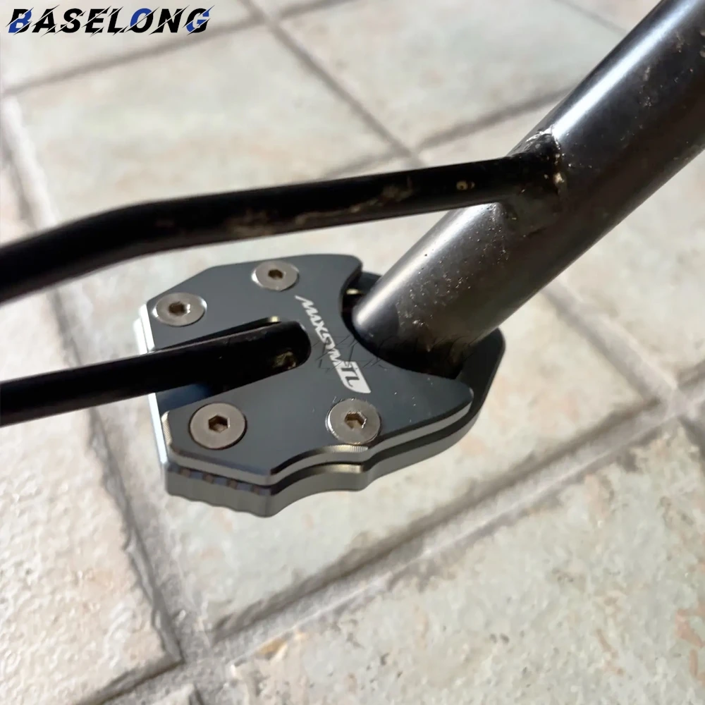 Maxsym TL500 TL508 Motorcycle Kickstand Foot Side Stand Extension Enlarger Support Plate Pad For SYM MAXSYM TL 500 508 2019-2026