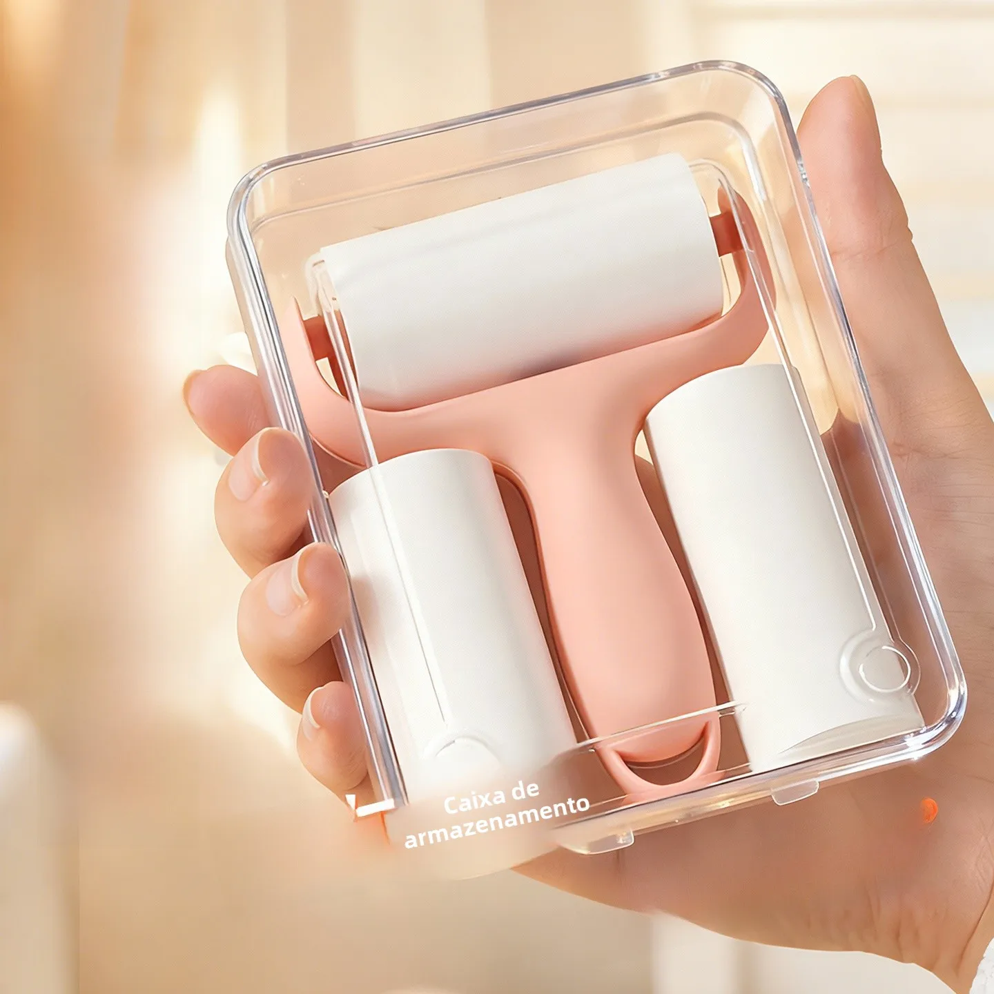 ミニポータブル粘着式ヘアリムーバーローラー強力な破り取り式ダストロール衣類ヘアブラシローラーコンパクトトラベルサイズプラスチック