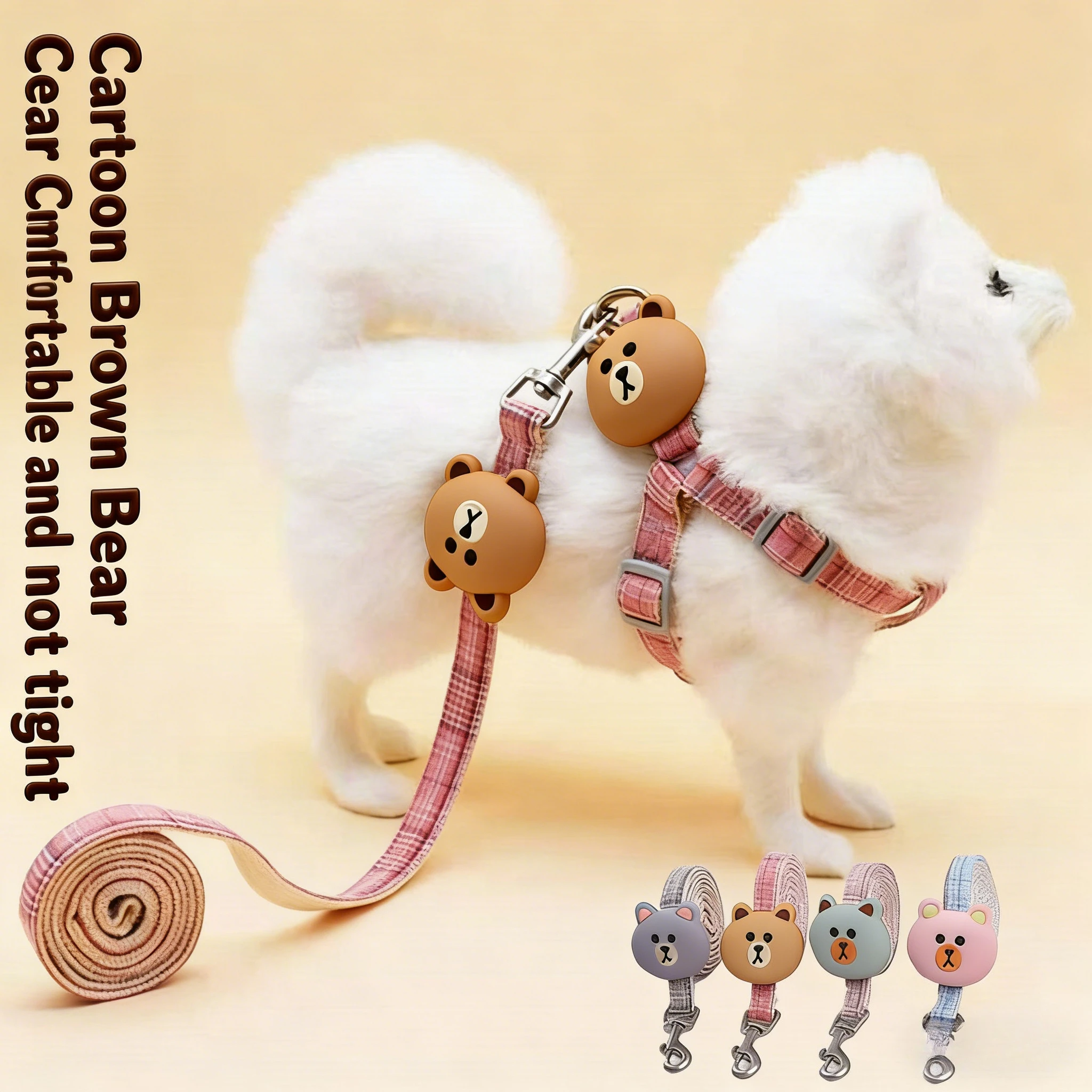 

Dog leash rope go out break free from chain walk dog harness small pet adjustment cat pet supplies