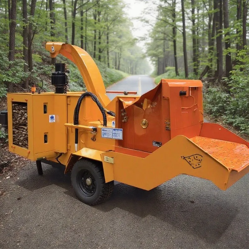 Customized Core Components Motor & Gear-Tree Branch Shredder Machine Wood Chipper & Grinder