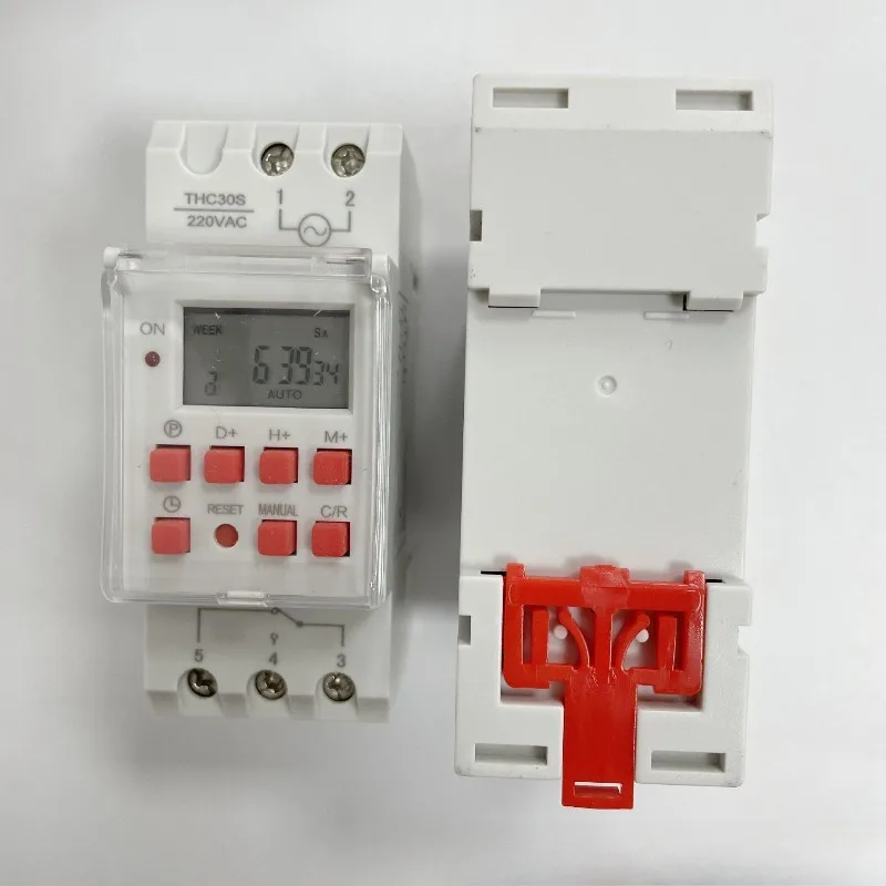 30A Programmable Microcomputer Time Control Switch, Timer THC30S Digital Display Time Switch Second Timer