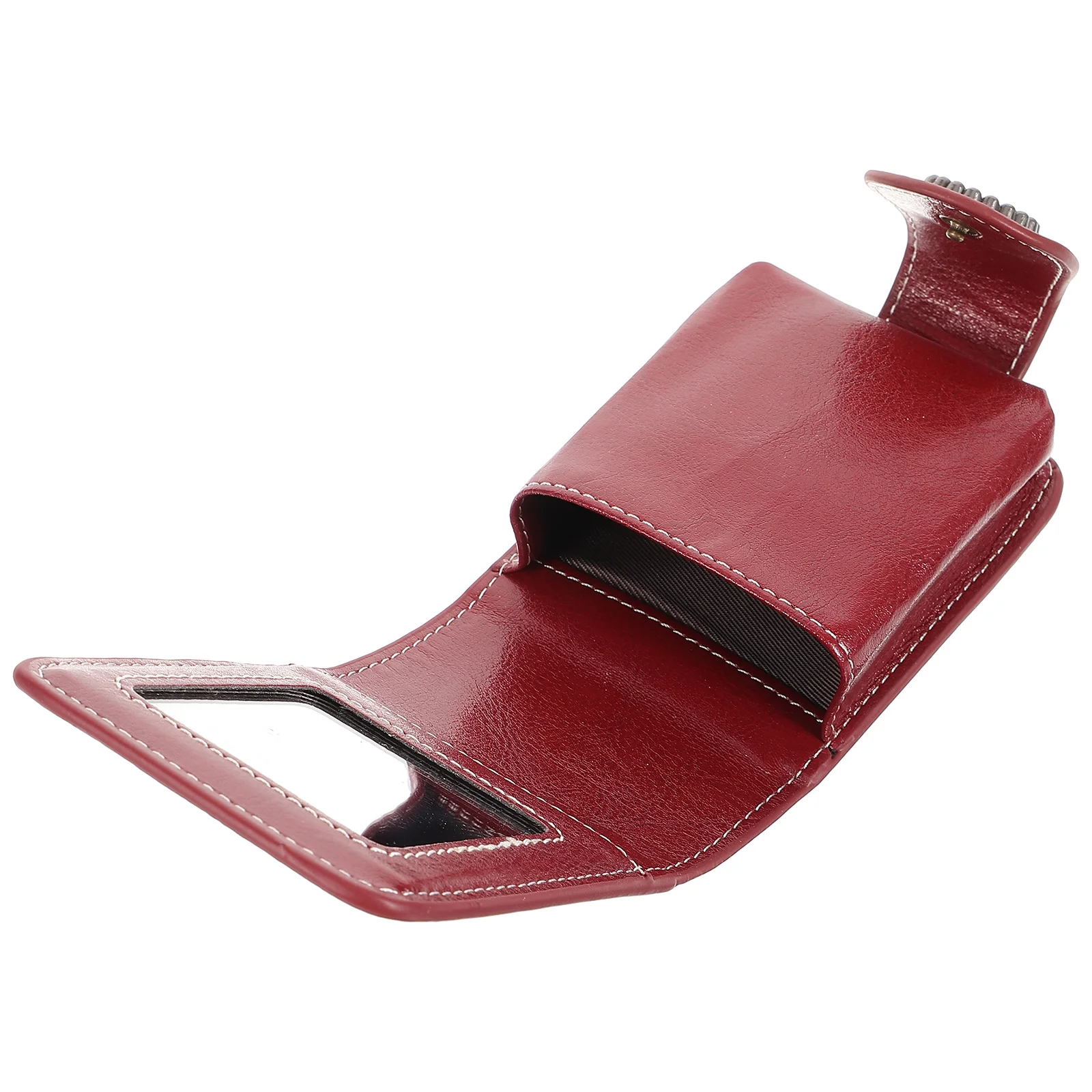 Pochette pour rouge à lèvres, étui léger et Compact pour rouge à lèvres, verrouillage à bouton, support Portable, maquillage de voyage avec miroir