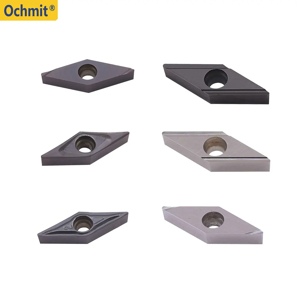 Ochmit 10PCS High Finish Precision VBGT VCGT  110302 110304 Cermet Carbide CNC Lathe Turning Inserts