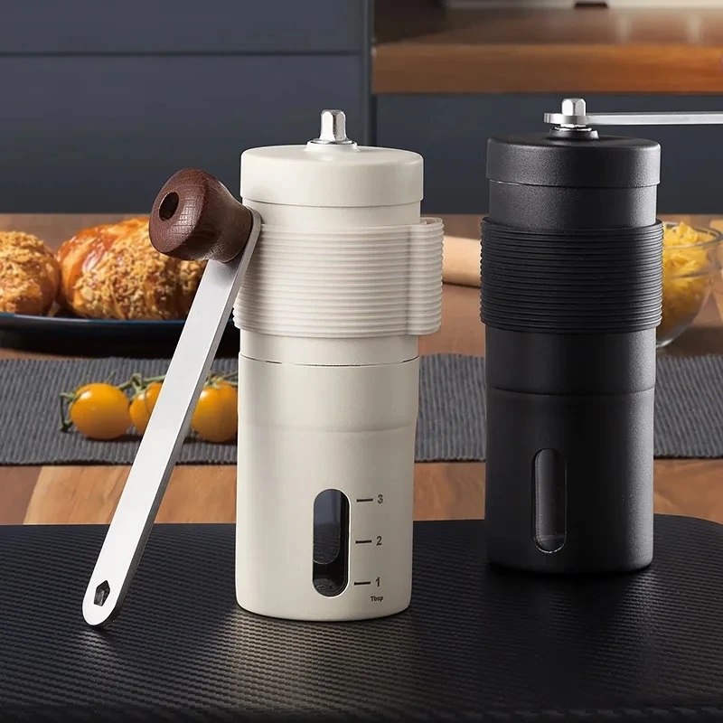 Manual Coffee Grinder Portable Coffee Bean Grinders Mini Stainless Steel Easy Hand Handmade Mill Foamer Kitchen Accessories Tool