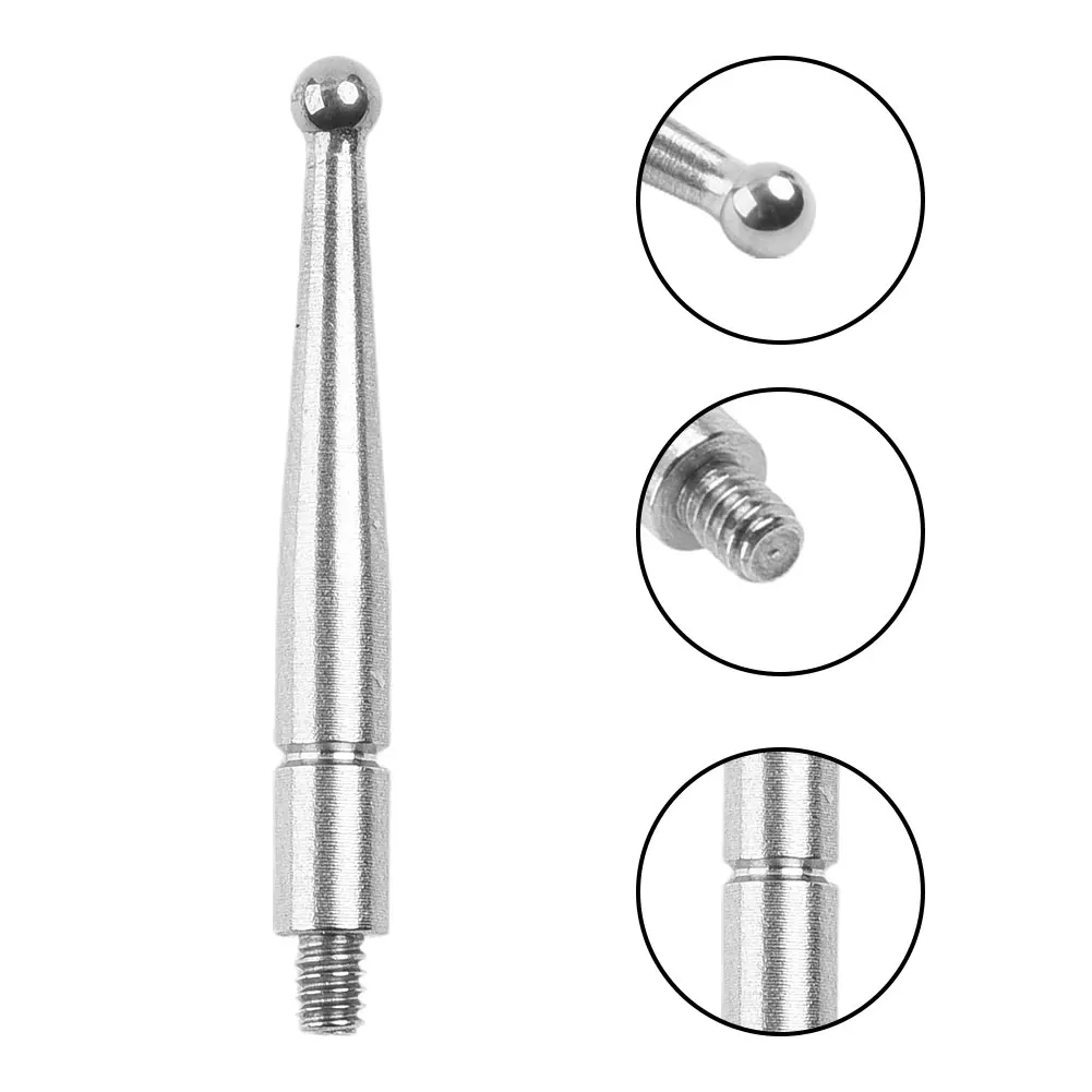 2PCS Contact Points For Dial Test Indicator 513-474 513-474-10 513-454-10 2mm Diameter Tungsten Carbide Ball 20.9mm Long