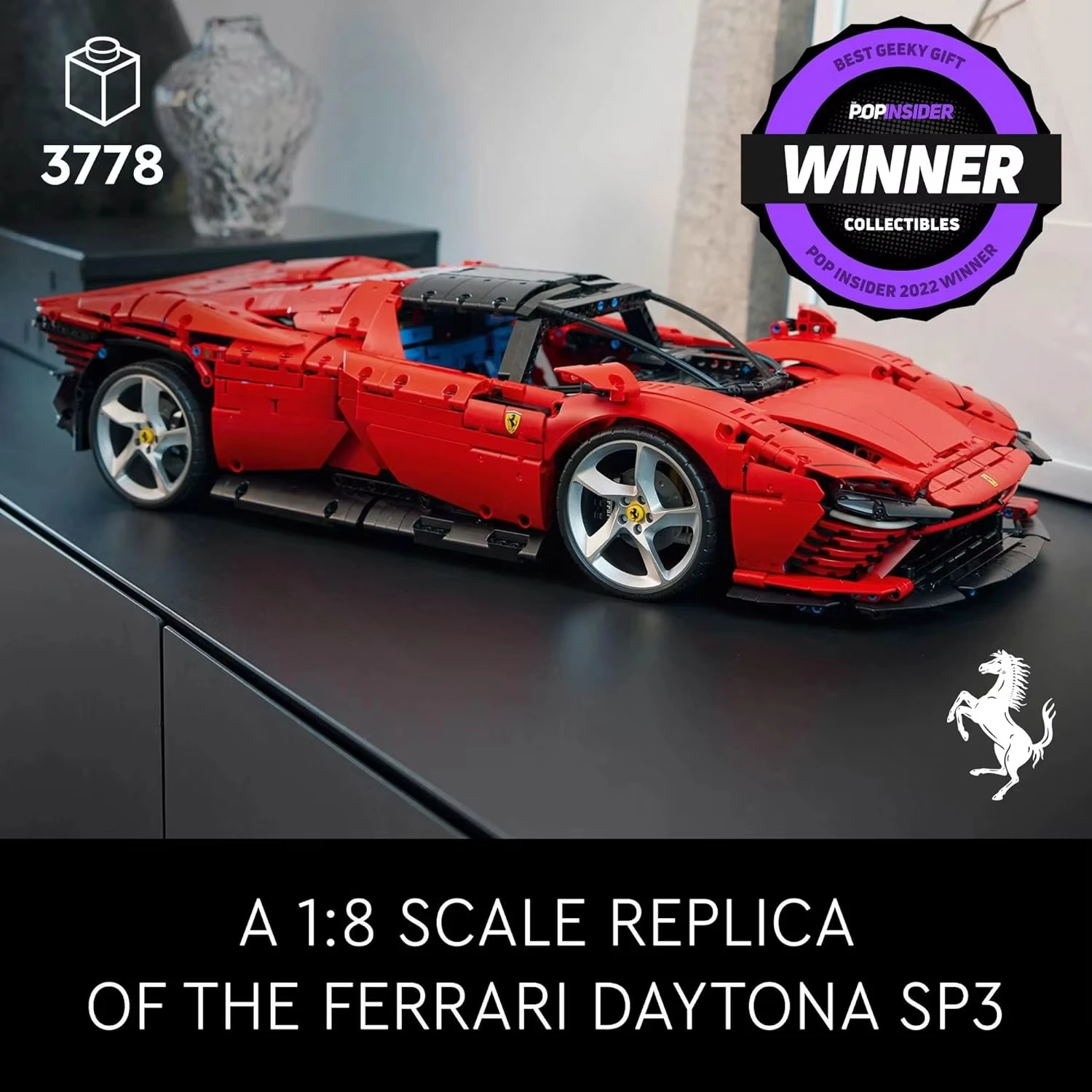 New creative SP3 supercar brick model decoration birthday holiday gifts for boys and girls adult technical car gifts