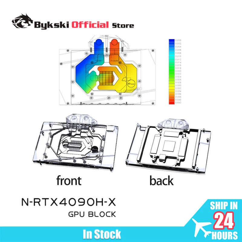 

Bykski N-RTX4090H-X Water Block for NVIDIA GeForce RTX 4090 AIC Reference Edition GPU Card /Prevent Corrosion /Dense Waterways