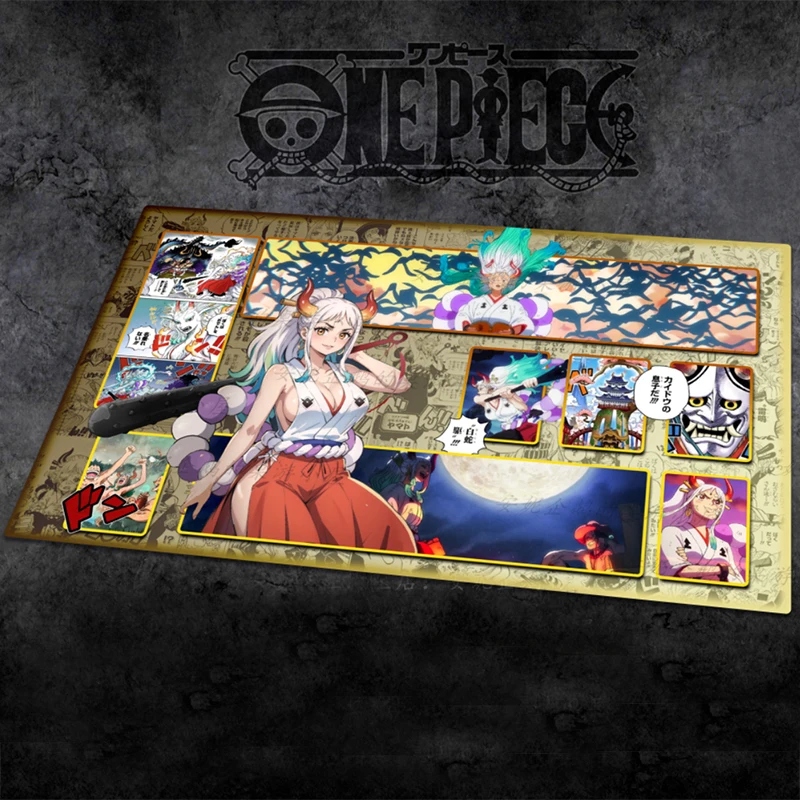 Tapis de jeu Anime tapis de jeu Opcg de haute qualité tapis de jeu de cartes une pièce tiges Trafalgar Law épaississement 60Cm * 35Cm * 3Mm tapis de jeu de cartes