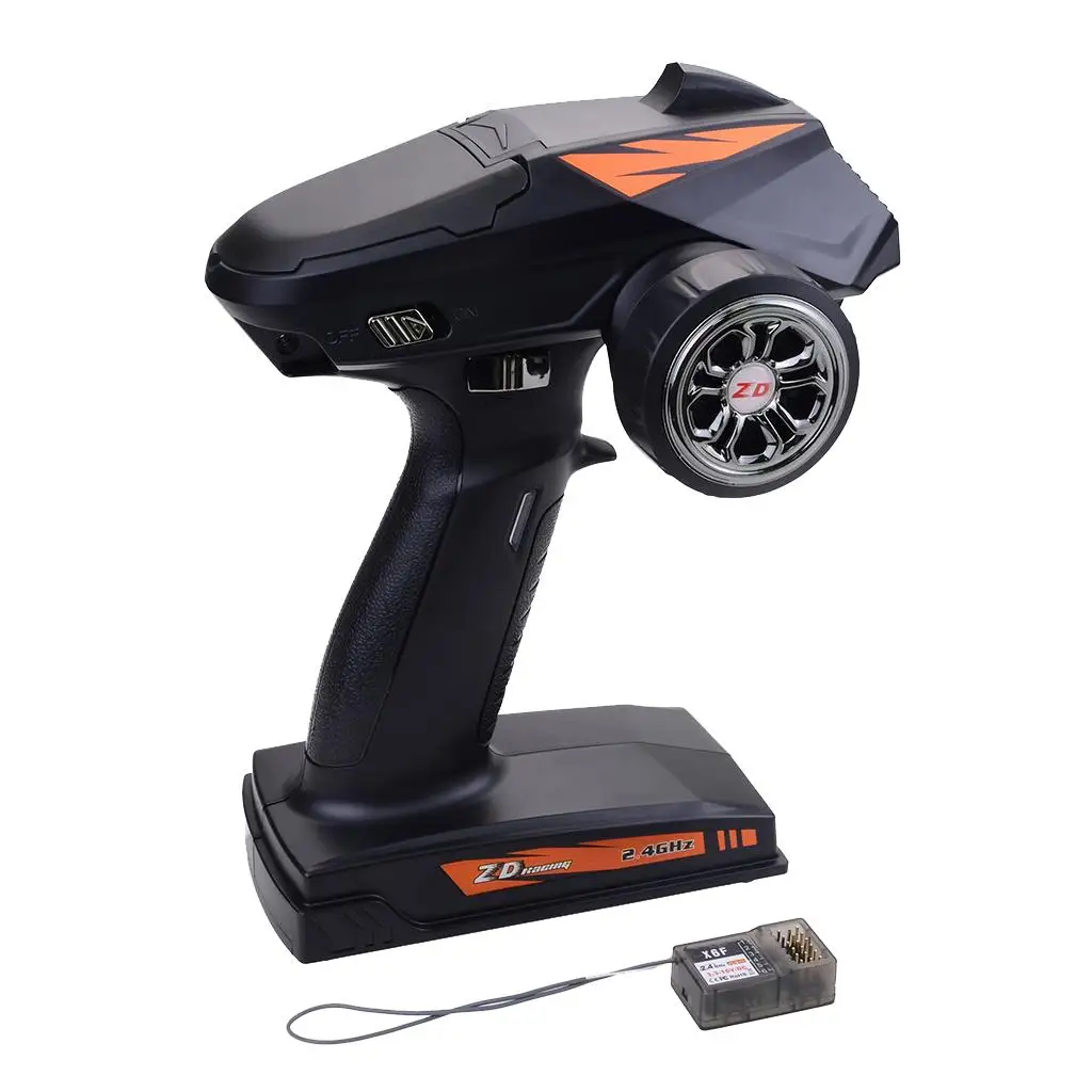 Zestaw nylonowy RC: pilot zdalnego sterowania i odbiornik 2.4GHz 4-kanałowy Spectrum do samochodów RC, łodzi, czołgów i akcesoriów terenowych