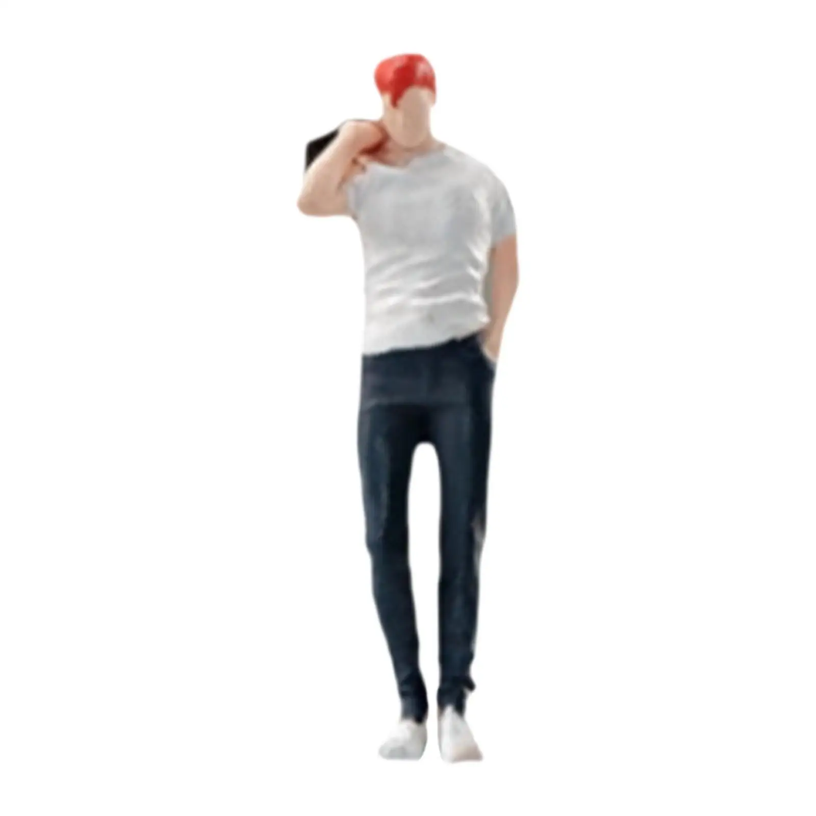 1/64 مقياس نموذج تمثال صور الدعائم نموذج أشخاص صغير لفتاة زخرفة سطح المكتب