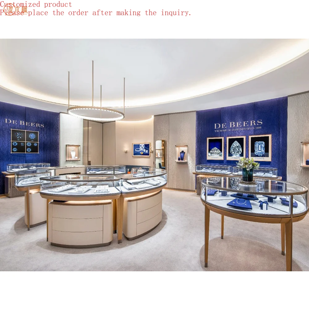 

Бутик Овальный Ювелирный Магазин Дизайн Ювелирных Изделий Дисплей Счетчик Пользовательские Фабричные Поставки