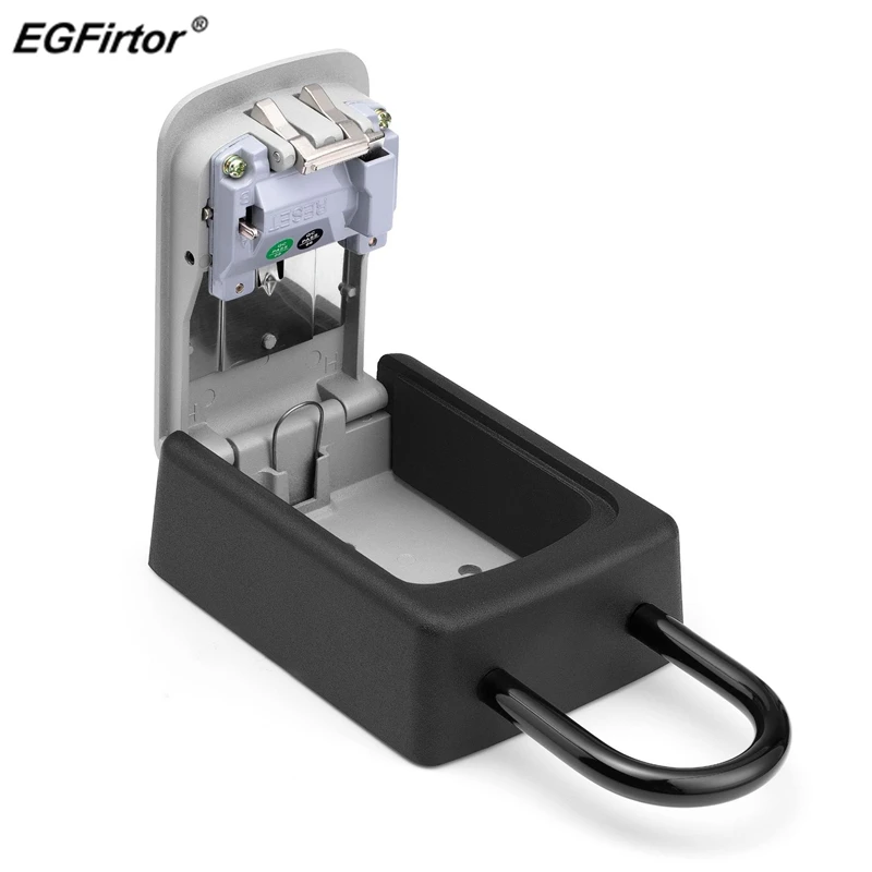 Password Padlock Key Storage Box Smart Outdoor Key Safe Lock Box Key Code Box Key Storage Lock Box Wall Mounted Password Lock