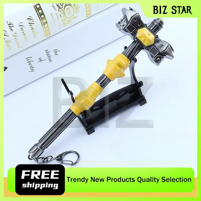 18cm/7,09in o último cavaleiro martelo armas modelo brinquedo ornamentos coleções exibição de mesa presentes de aniversário para menino prop bobbies