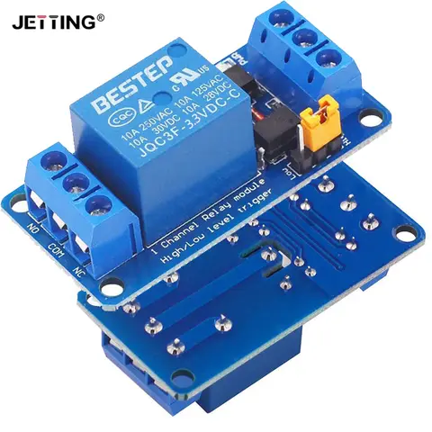 1pcs 3.3V 5V 12V 24V 1 Channel Relay Module High And Low Level Trigger Dual Optocoupler Isolation Relay Module Board