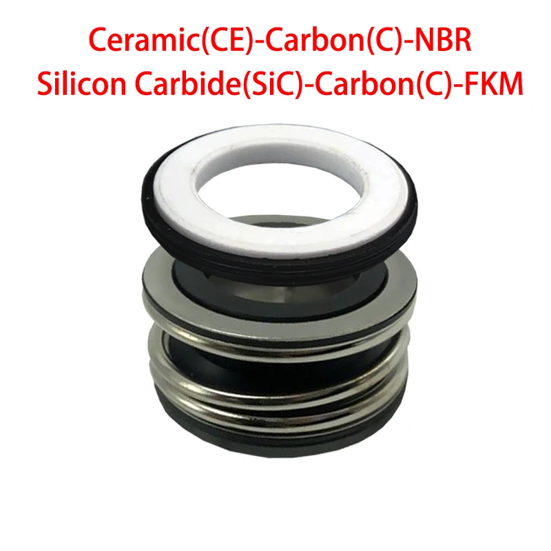 XJ-13 XJ-16 XJ-19 XJ-25 Ceramic-Carbon-NBR Silicon Carbide-Carbon-FKM Water Pump Single Spring End Bellows Shaft Mechanical Seal
