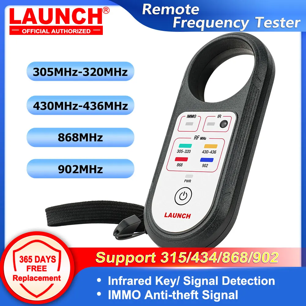 LAUNCH Remote Frequency Tester Support 315/434/868/902 Infrared Key Detection IMMO Anti-theft Signal Infrared Signal Detection