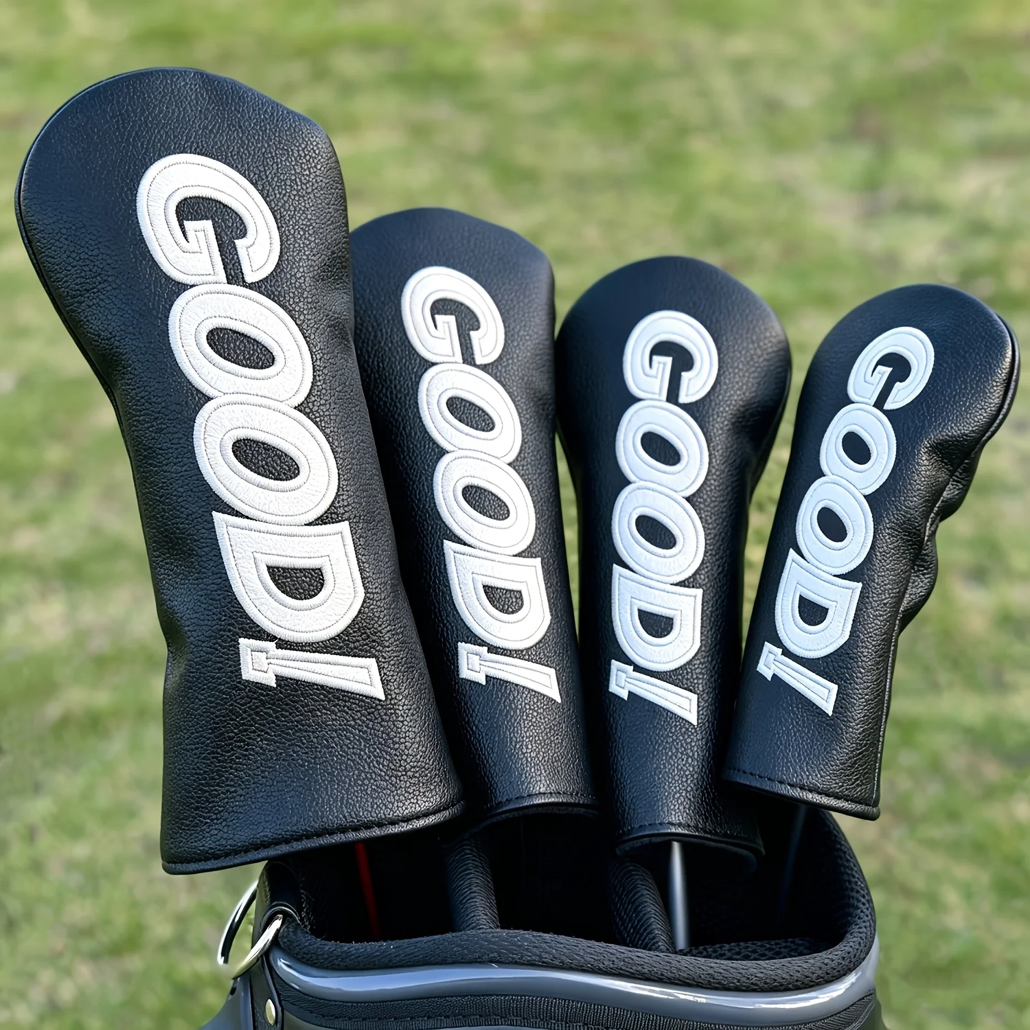 1pc/4pcs Golf Club Headcovers, Funny Design Covers for Driver, Fairway Wood & Hybrid, Durable Material, Best Gift For Golfers
