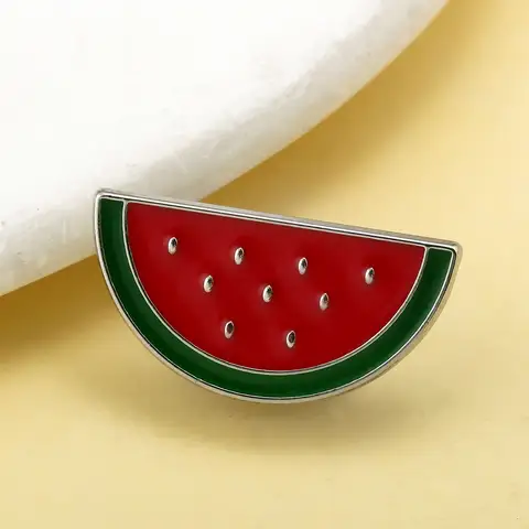 Nura Cola TM Emaljnålar Kreativa Röda Coca-Cola Flaskkapsyl Märken Ryggsäck Kavaj Broscher Tecknade Smycken För Vänner Gåva 10 best sales vattenmelonbrosch - №4