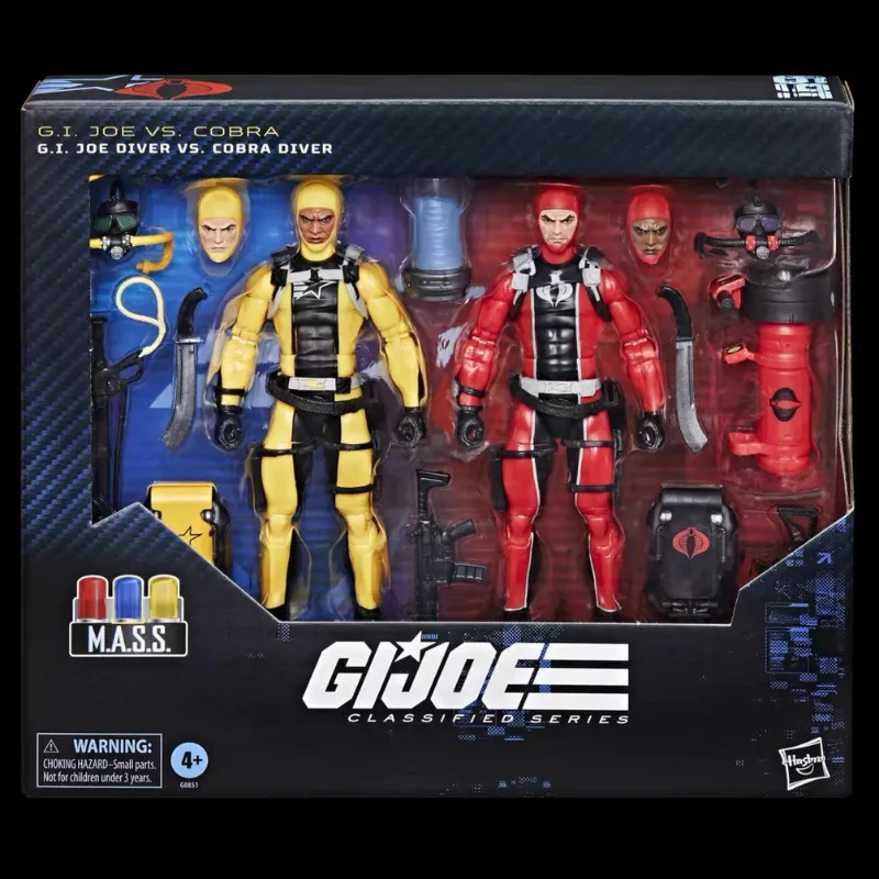 

Hasbro G.I. Joe Cobra EEL & Lamprey Underwater Diver 2-Pack Set, 6 Inch Fully Articulated Trooper Action Figure Collectible Toy