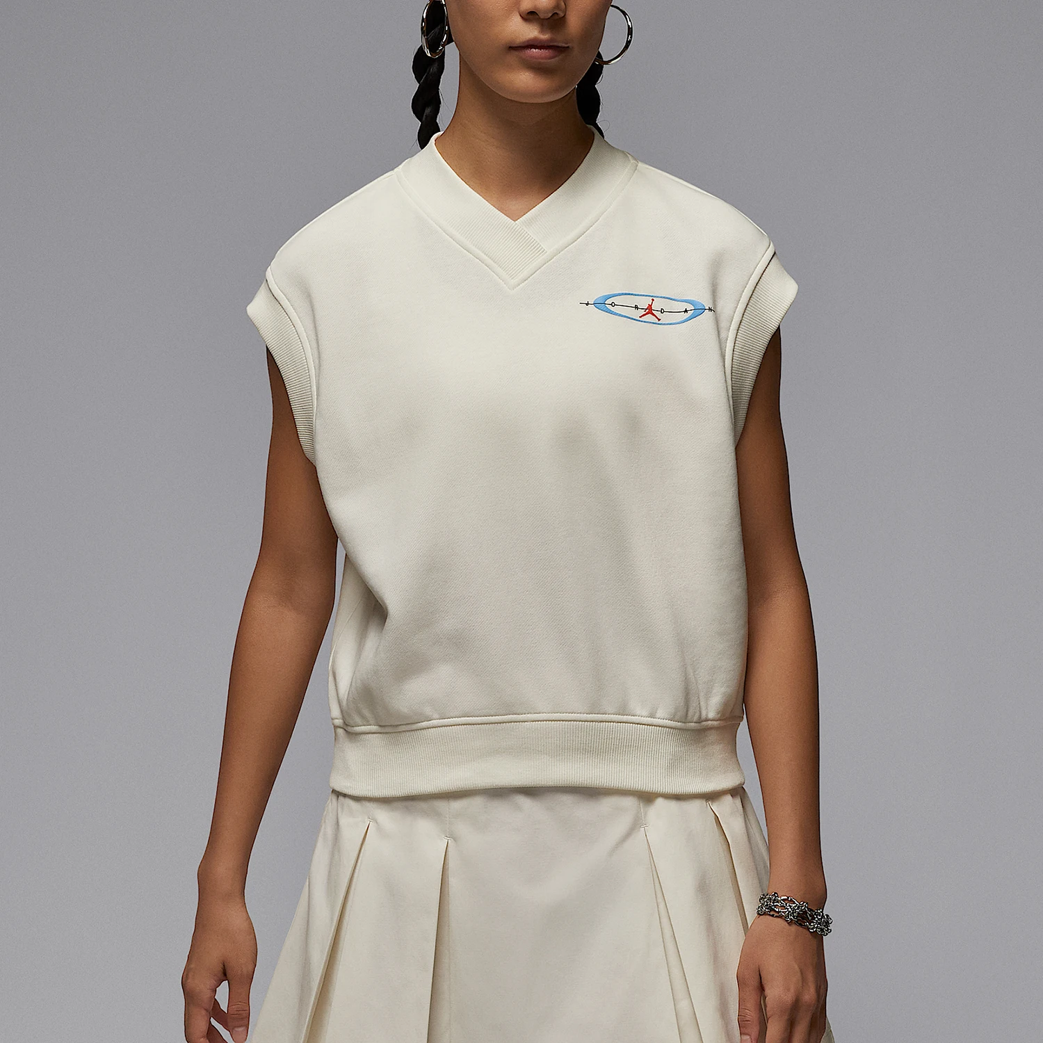 

Nike genuine JORDAN Women's Loose Casual Daily Knit Pullover IF0065-133