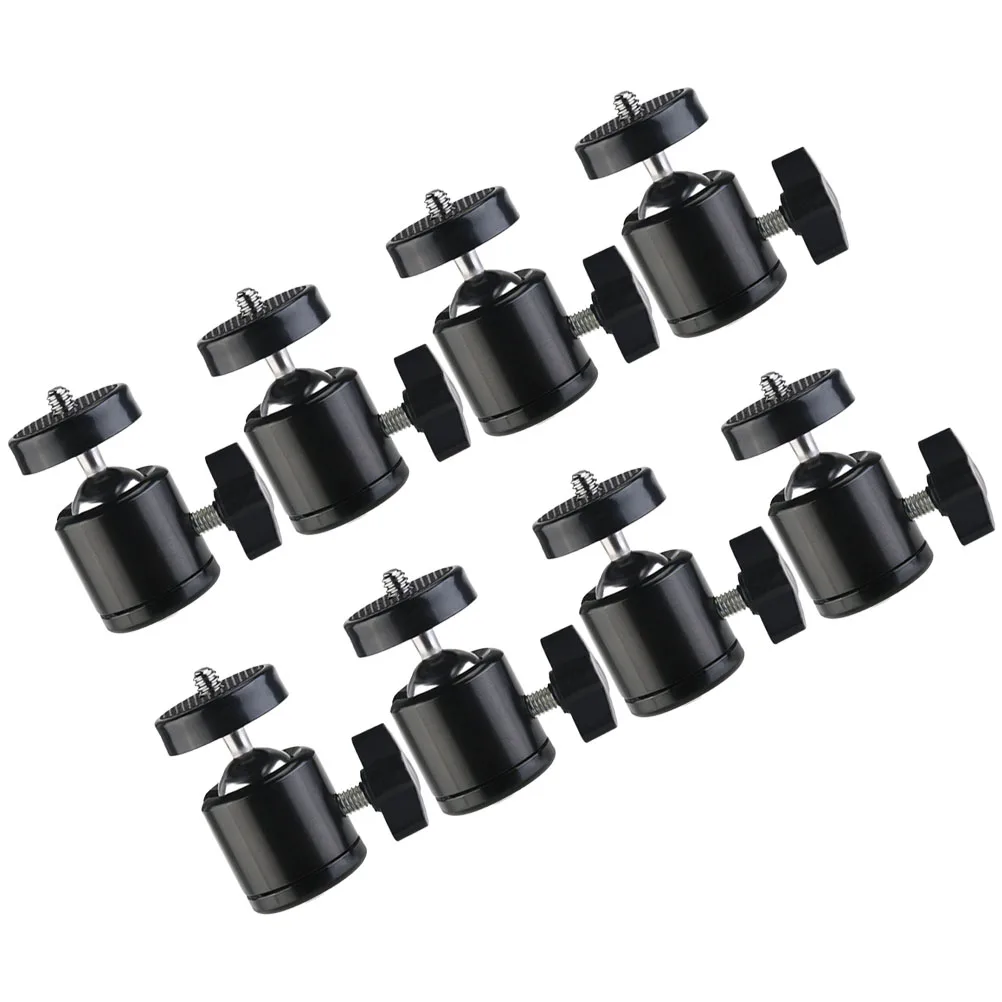 

8pcs Camera Ball Head Mount Tripod Mini 360 Degree Rotation Metal Tripod Heads For Photography Accessories 1/4 Screw