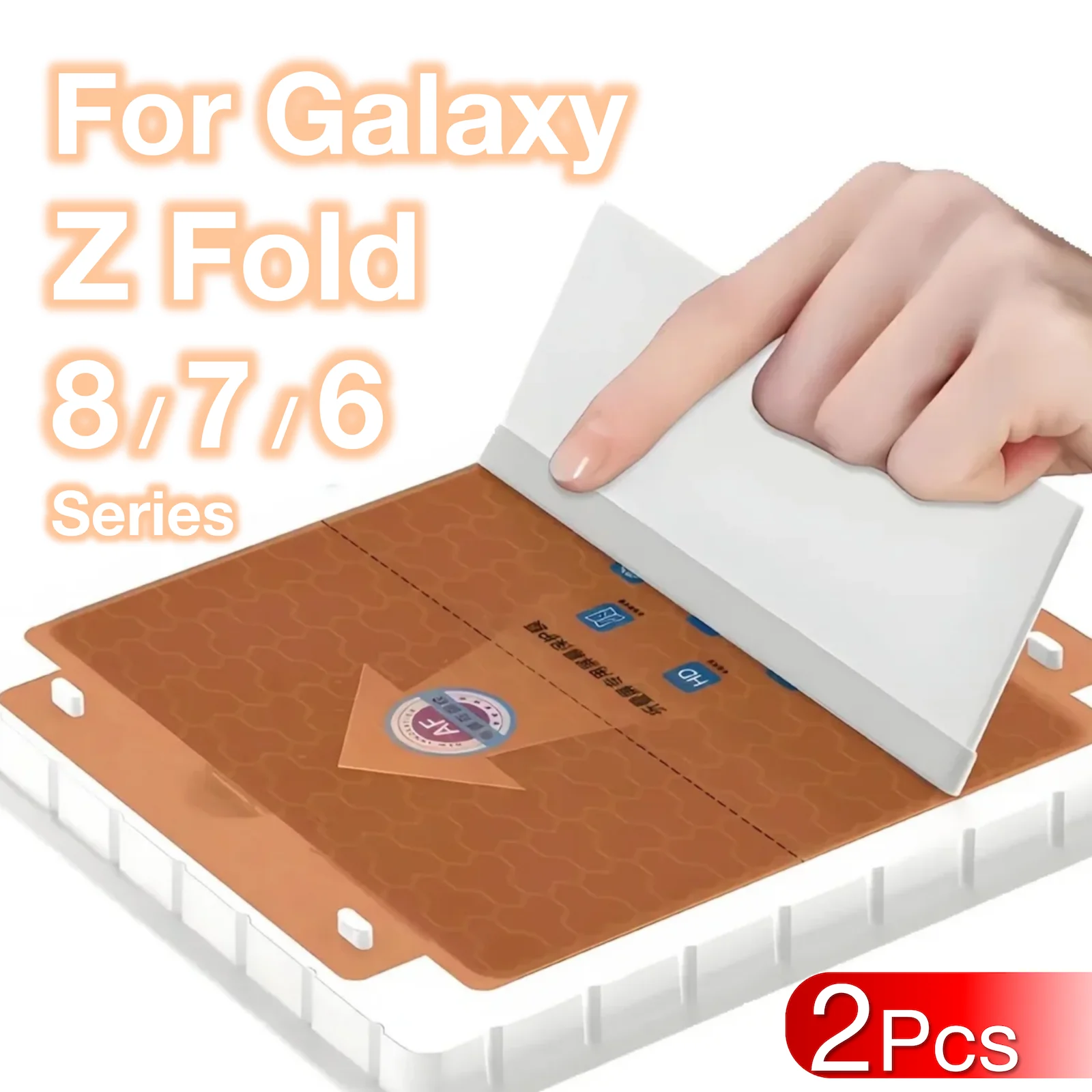 2 Stück Displayschutzfolie für Samsung Galaxy Z Fold 8 7/Z Fold 6/Z TriFold Faltbares Smartphone, Automatische Positionierung, Ultra-Klar