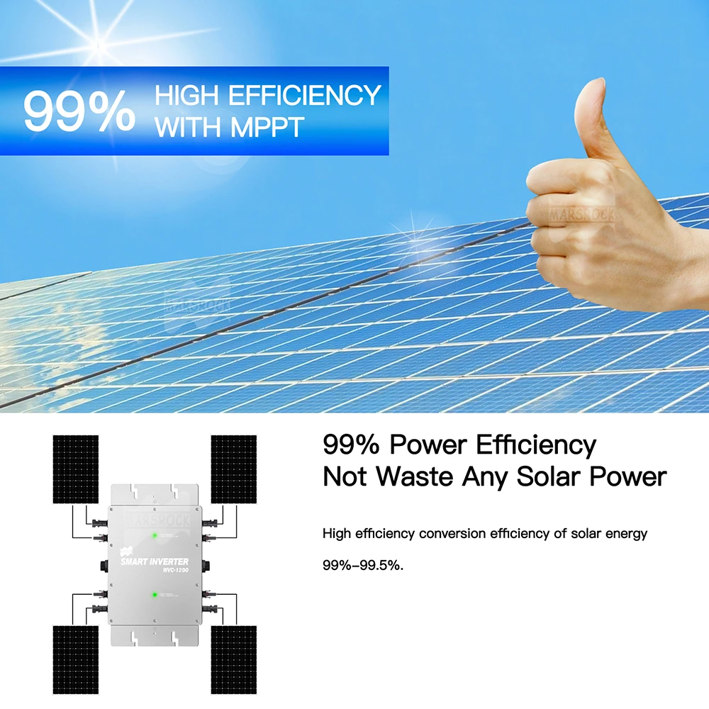 الشمسية شبكة التعادل Microinverter DC23-50V إلى AC120V 230 فولت 1200 واط محول الألواح الشمسية للوحة طاقة شمسية 4 قطعة 250-330 واط متصلة الغاز