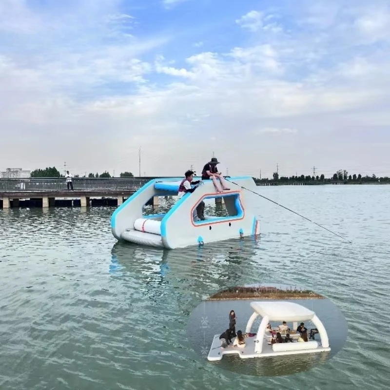 

Hot sales Outdoor Water Play Leisure New Big Game Hover Craft Solar Electric Boats Inflatable Fishing Boat for Water Play