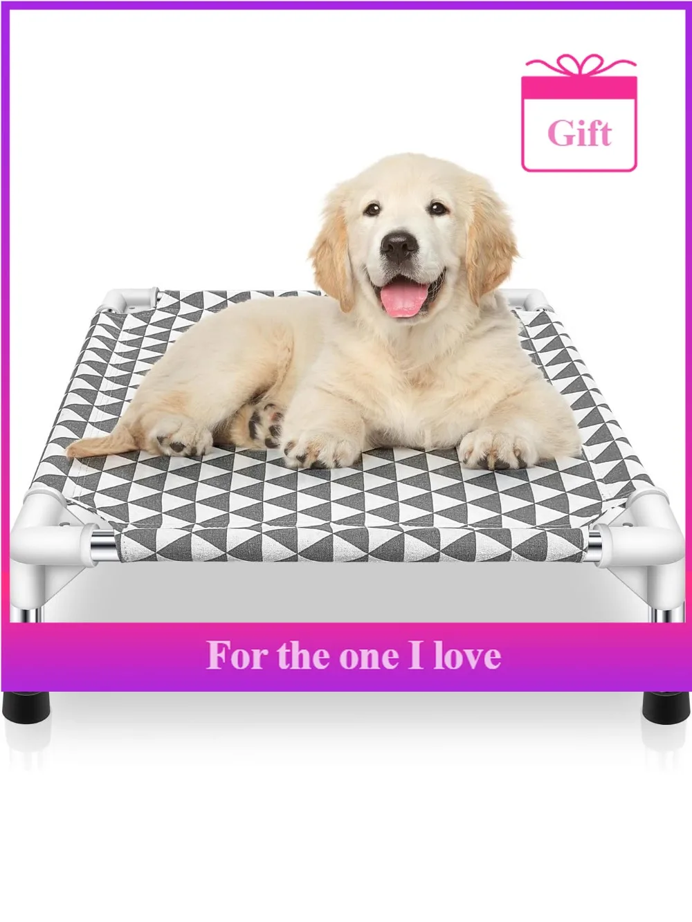 

Outdoor Elevated Dog Bed, Upgraded Pet Bed with Cooling Function, Indoor Detachable Elevated Dog Bed