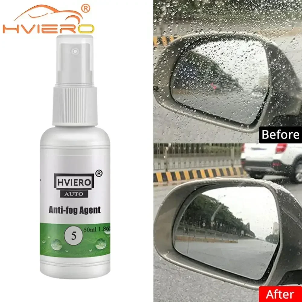 50ml Waterproof Antifoggant Automobile Windshield Bathroom Trust Mobile Phone Glass Nano Hydrophobic Cleaning Care Coating Spray