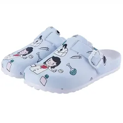 Medical Shoes Women Nurse Slippers EVA Laboratory Doctor Clogs Non-Slip Nurse Clogs Surgical Shoes Dentist Work Slippers