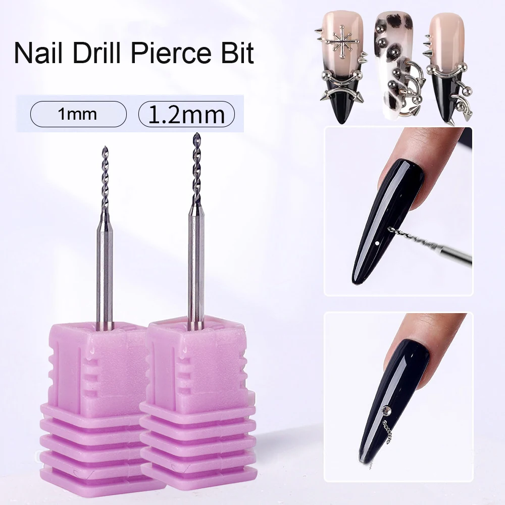 

Nail Drill Pierce Bit for Jewelry Open Ring Nail Art False Nail Piercing Tungsten Steel Grinding Head Precise Hole Punching Tool