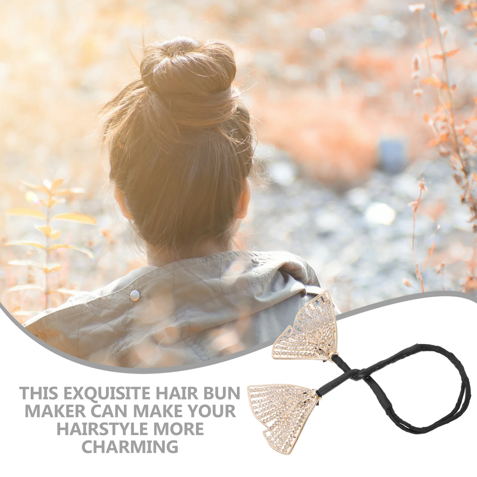 

Maker For Thin Thick Small Elastic Bands Easy Easy Hair Bun Maker Styling Tool Bun Wrap Women Hair Accessories