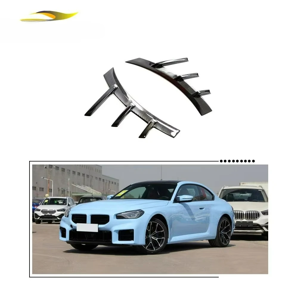 

Dry Carbon Fiber Car Front Wheel Eyebrow Arch Trim Lips Fender Flares Protector for BMW G87 M2 2022-2023