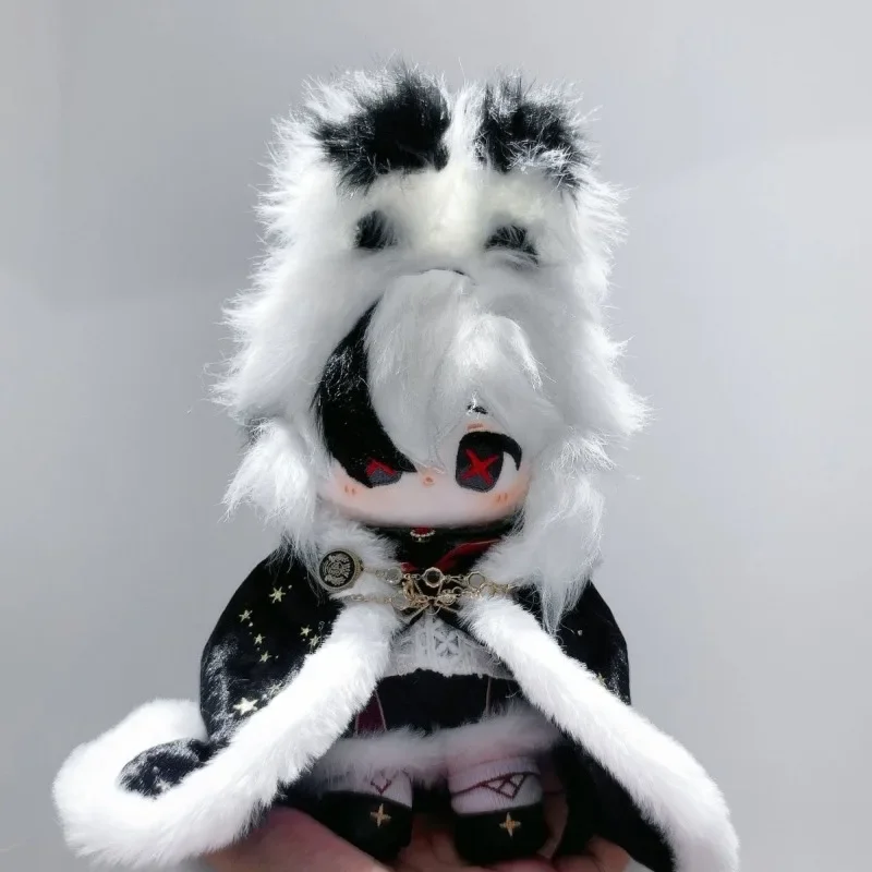 20cm Anime Genshin Impact ArlecchinoCosplay mascota ropa repuesto juguetes  dibujos animados peluche regalo  Navidad muñe