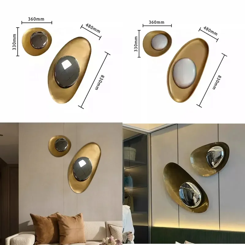 Metal Handicraft Wall Art Metal Home Decoration Stainless Steel 3D Water-drop-shaped Home Accessories Decoration